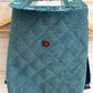 Sac à dos enfant - Eventails bleus et Velours bleu