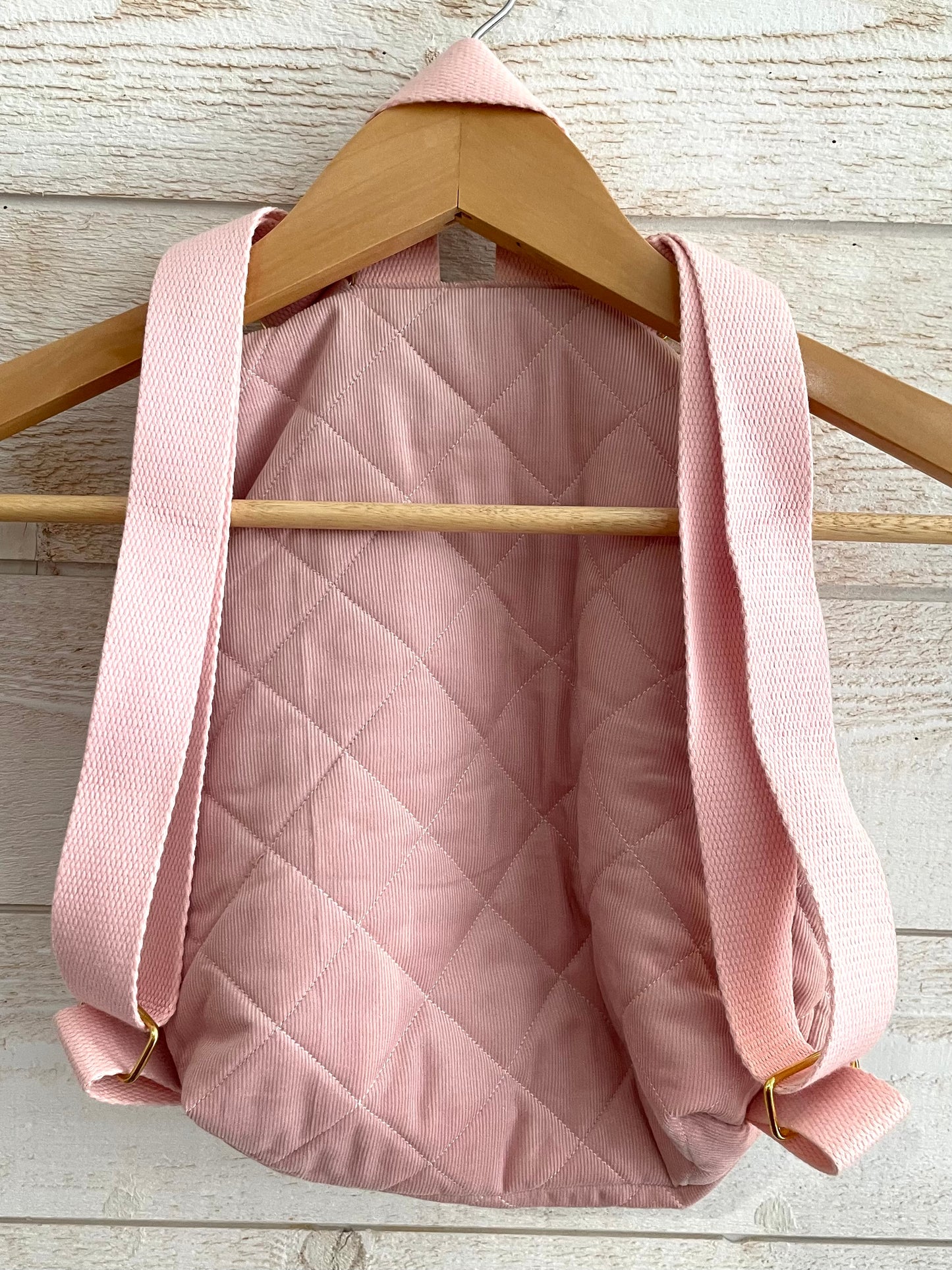 Sac à dos enfant - Souris et Velours rose