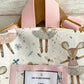 Sac à dos enfant - Souris et Velours rose