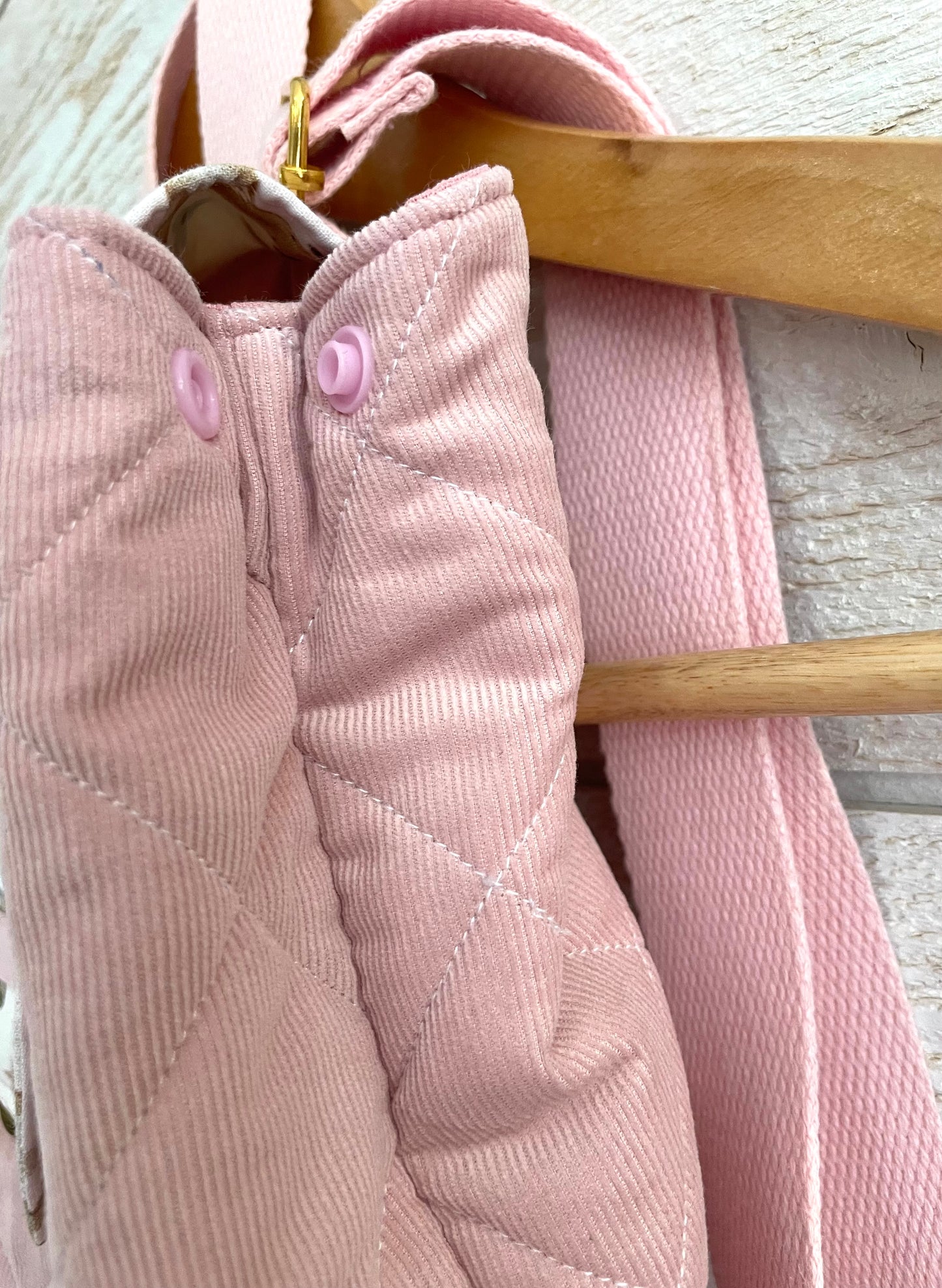 Sac à dos enfant - Souris et Velours rose