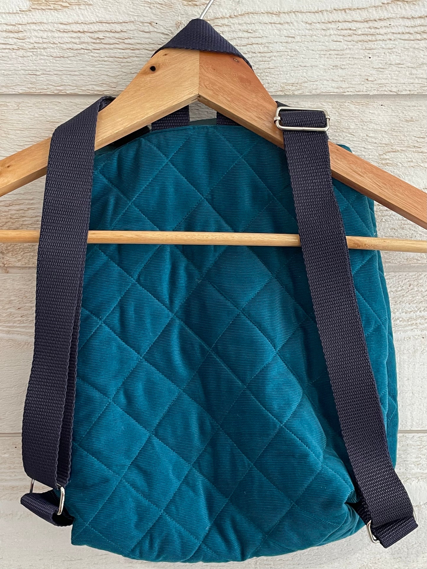 Sac à dos enfant - Animaux marins et Velours bleu