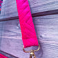 Sac à l'épaule - Velours à Chevrons Fuchsia