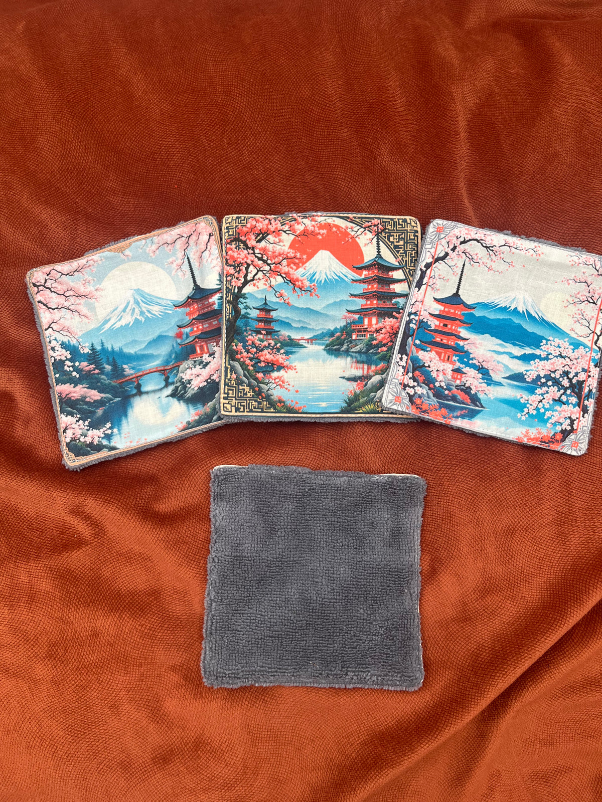 Lot de lingettes - Japon Gris 2