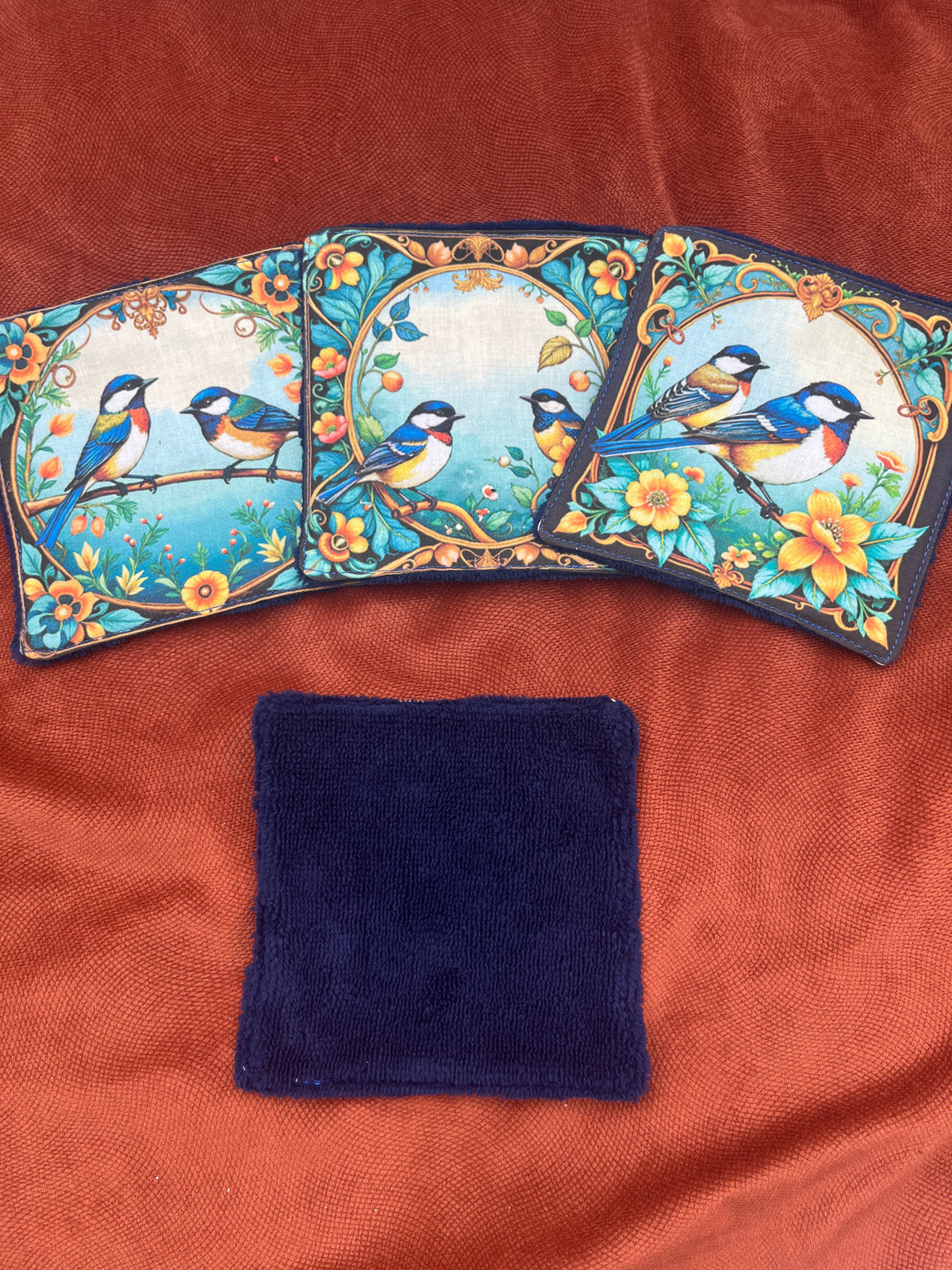 Lot de lingettes - Mésange Marine 2