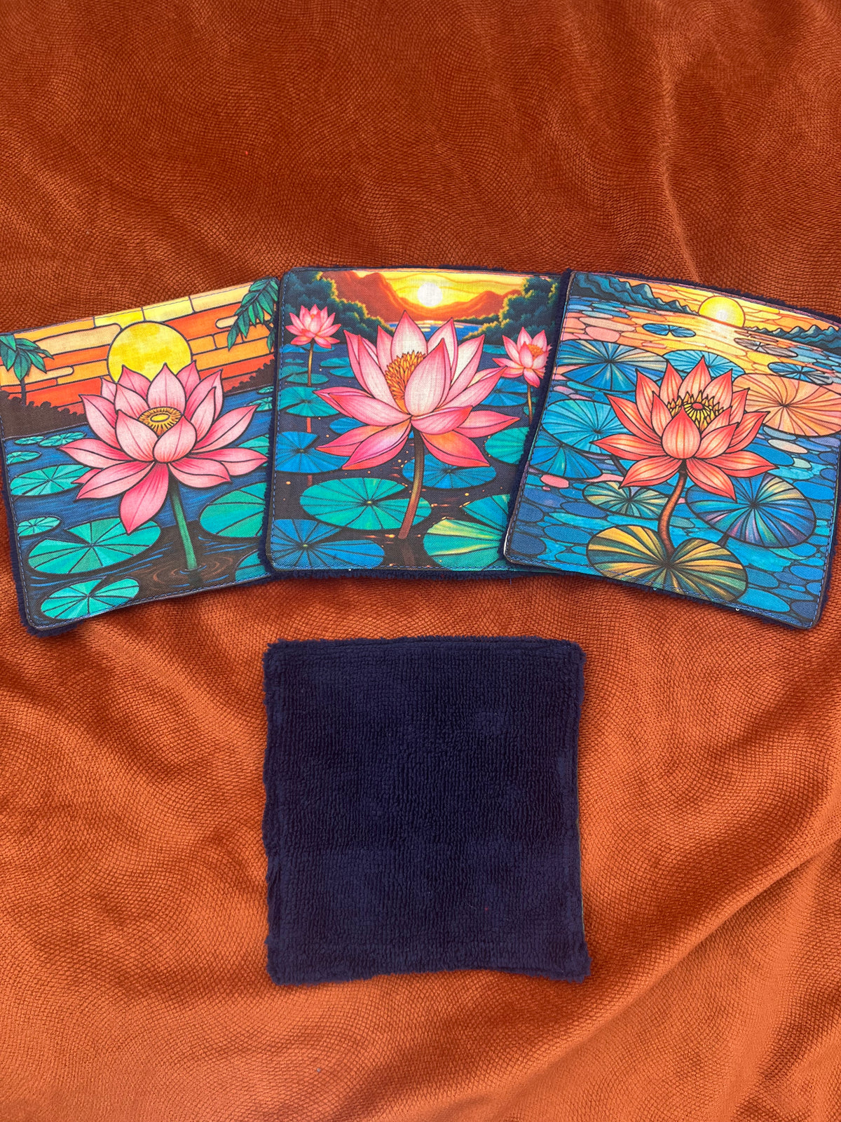 Lot de lingettes - Nénuphar Marine 1