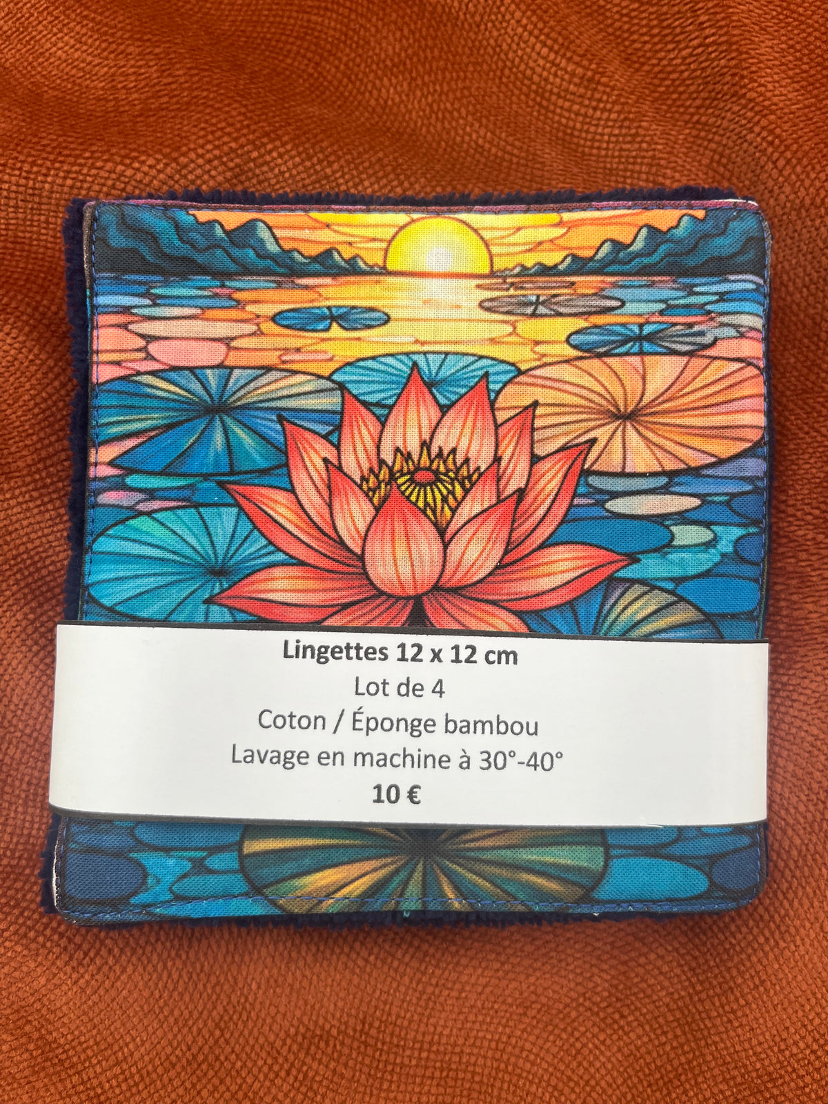 Lot de lingettes - Nénuphar Marine 1