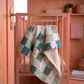 Couverture Patchwork - Tons Verts
