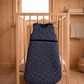 Gigoteuse d'hiver 0-6 mois - Bleu nuit Etoiles or